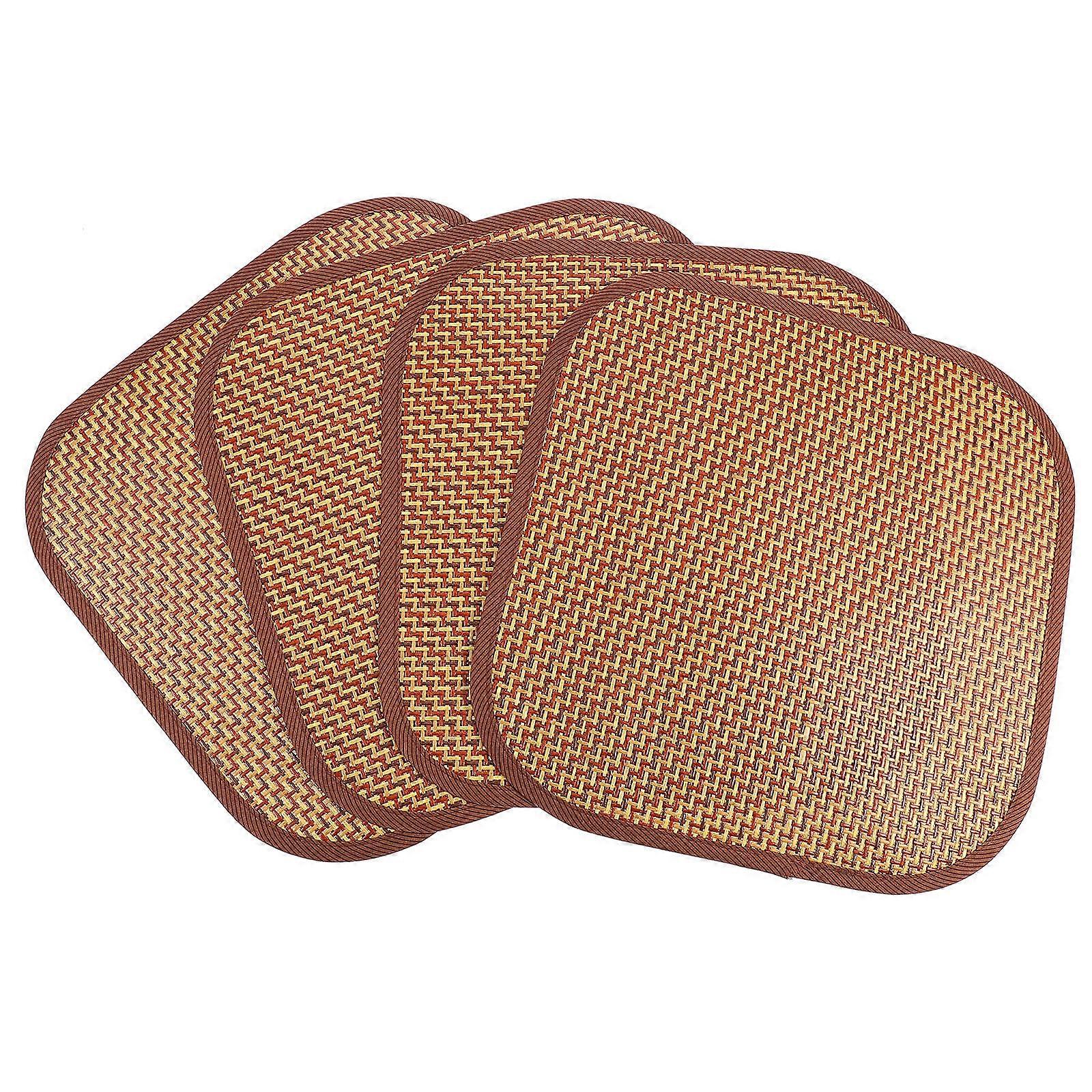 Cooling Pad For Pets Rabbit Grass Mat Woven Bedding Small Animals Chocolate 30X30X0.1CM