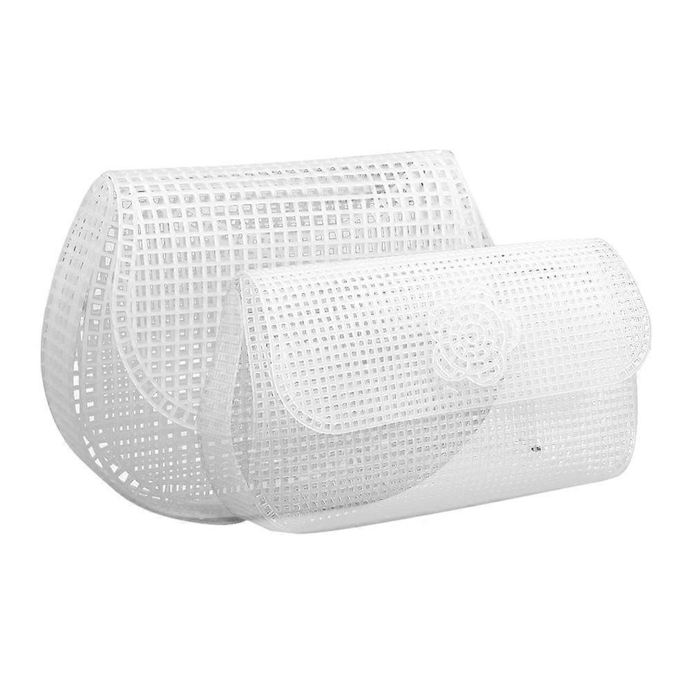 Wide Plastic Mesh Sheet for Purse Making Versatile Applications and Breathable Design White Color 2Pcs