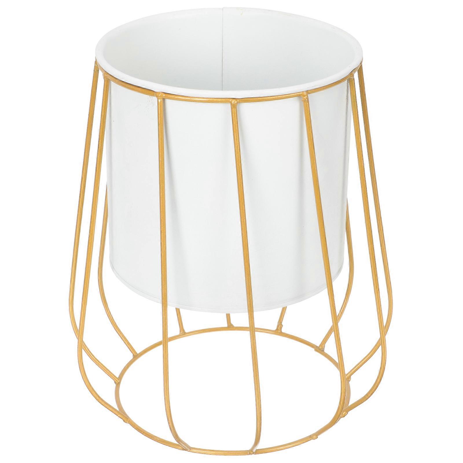 Geometric Shape Metal Planter Pot With Stand For 10.2X7.1X7.1in Iron Material 1Set