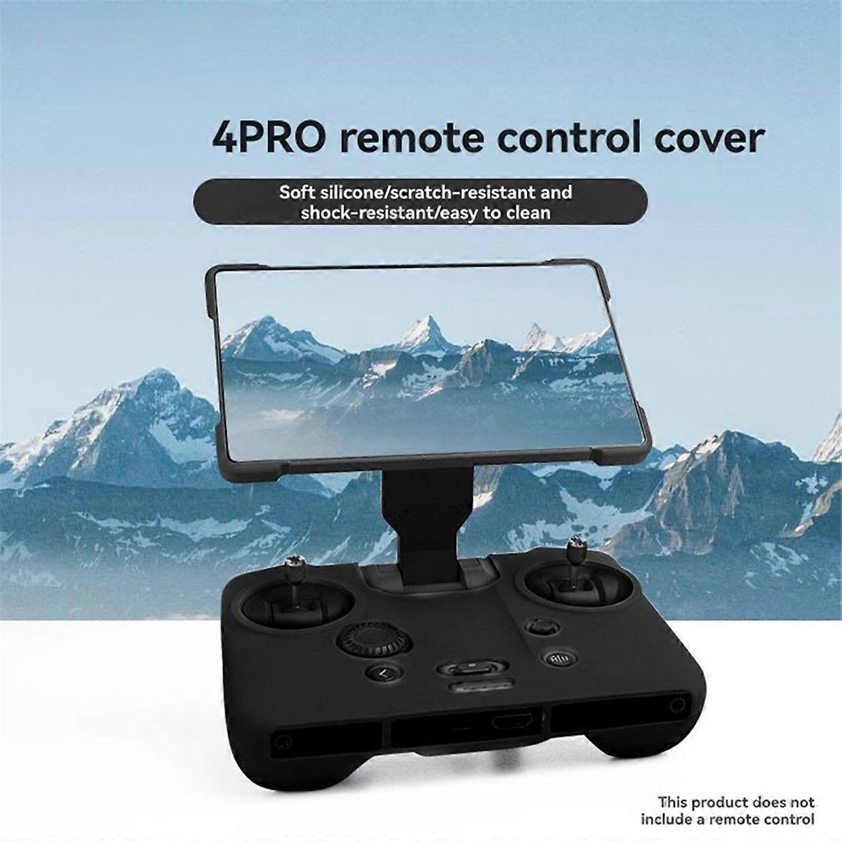 Remote Control Silicone Protective Case Body+Screen Protector Black