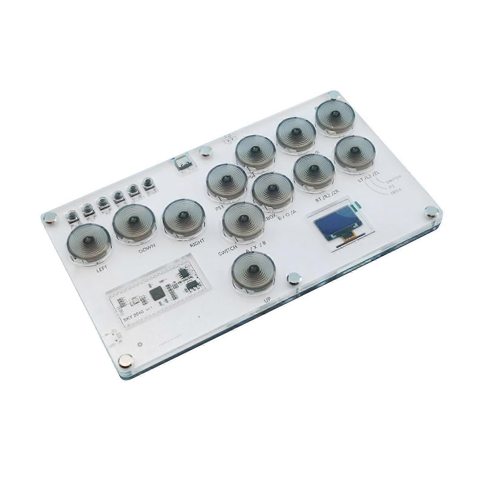 Kundenspezifischer RGB-Licht-Joystick-Gamecontroller für Multi-Plattform-Gamer, Funktionen Hot Swap, langlebiges Design, Abmessungen 21x12x1,8cm