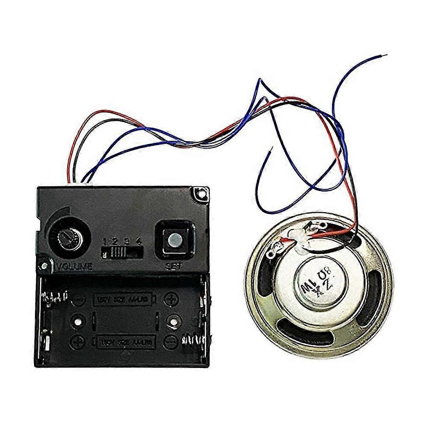 Music Chime Box with Horn Repair Parts,Wall Clock Mechanism Quartz Clock Parts,Clock Accessories,Mel