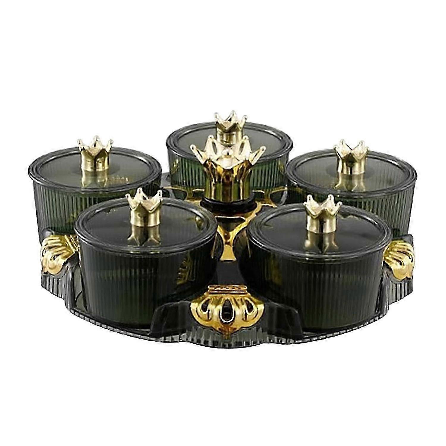 2025 Latest Model Divider Tray 5 Compartments Portable Candy And Nuts Dish