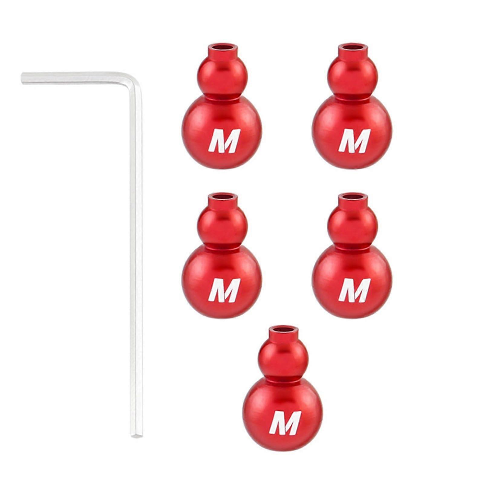 Cable end caps for bicycles, with wrench set, for road bikes and mountain bikes, aluminum alloy, 4 pieces