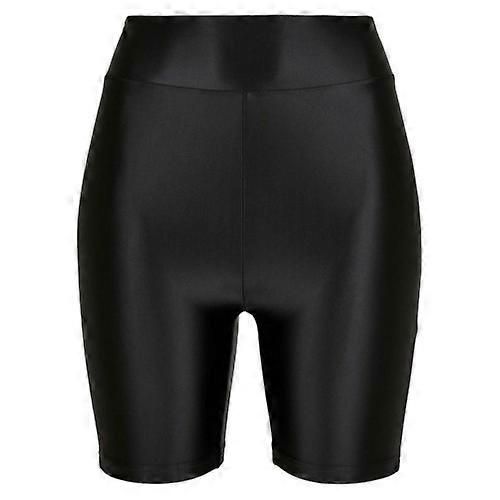 Urban Classics Womens/Ladies Metallic Shiny High Waist Cycling Shorts (Pack of 2)