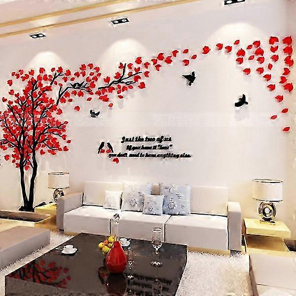 DIY Large Tree Decal Acrylic Mirror Wall Stickers