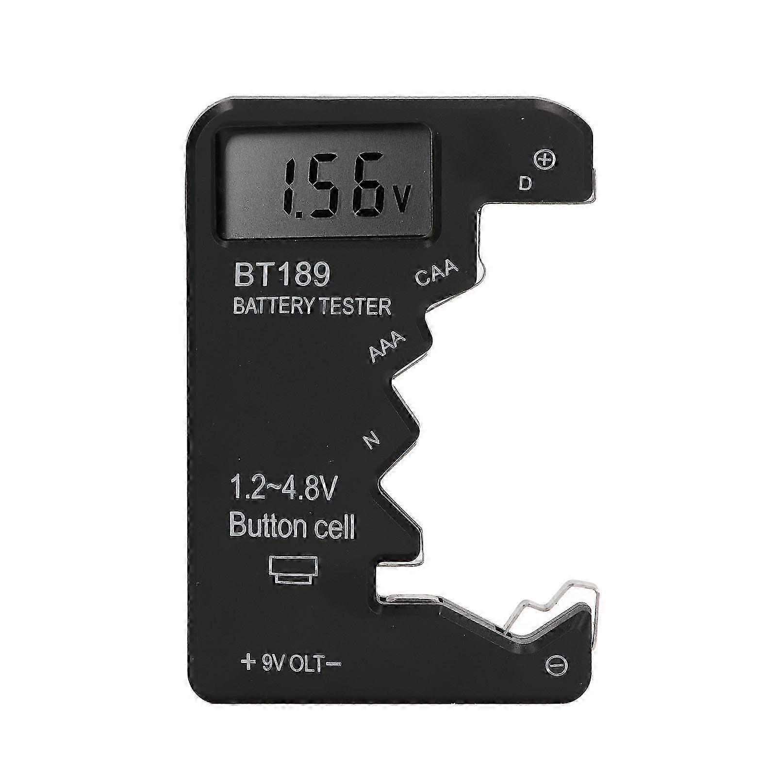 Digital Display Battery Tester for AA AAA 6F22 9V 1.5V Black