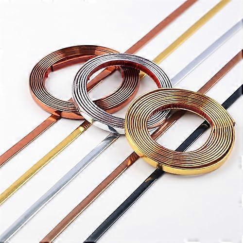 Self Adhesive Edge Strips, Peel and Stick Flexible Trim Strip for Ceiling Floor Cabinet Tile Edging Strips 10mx13mm Brushed Bronze