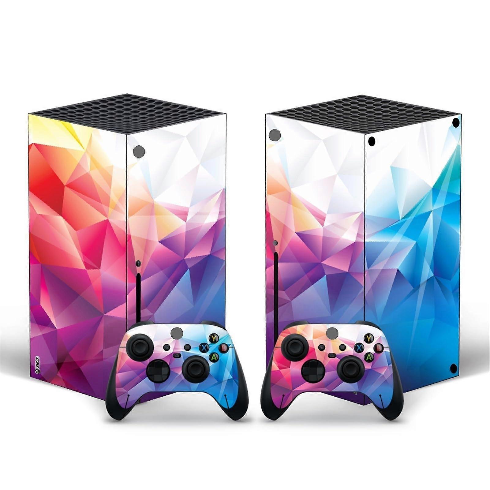 Protective Vinyl Skin Sticker Cover for Xbox Series X Consoles Cases Wrap Sticker with Two  Wireless Controller Stickers (77653) Decal