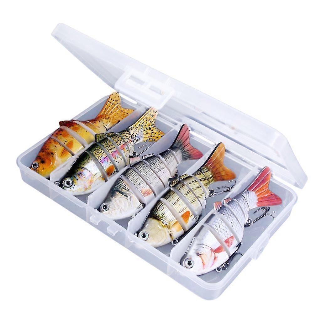 Mehrgliedrige Forellenzander Köder Swimbait Minnow Angelköder Wobbler Köder