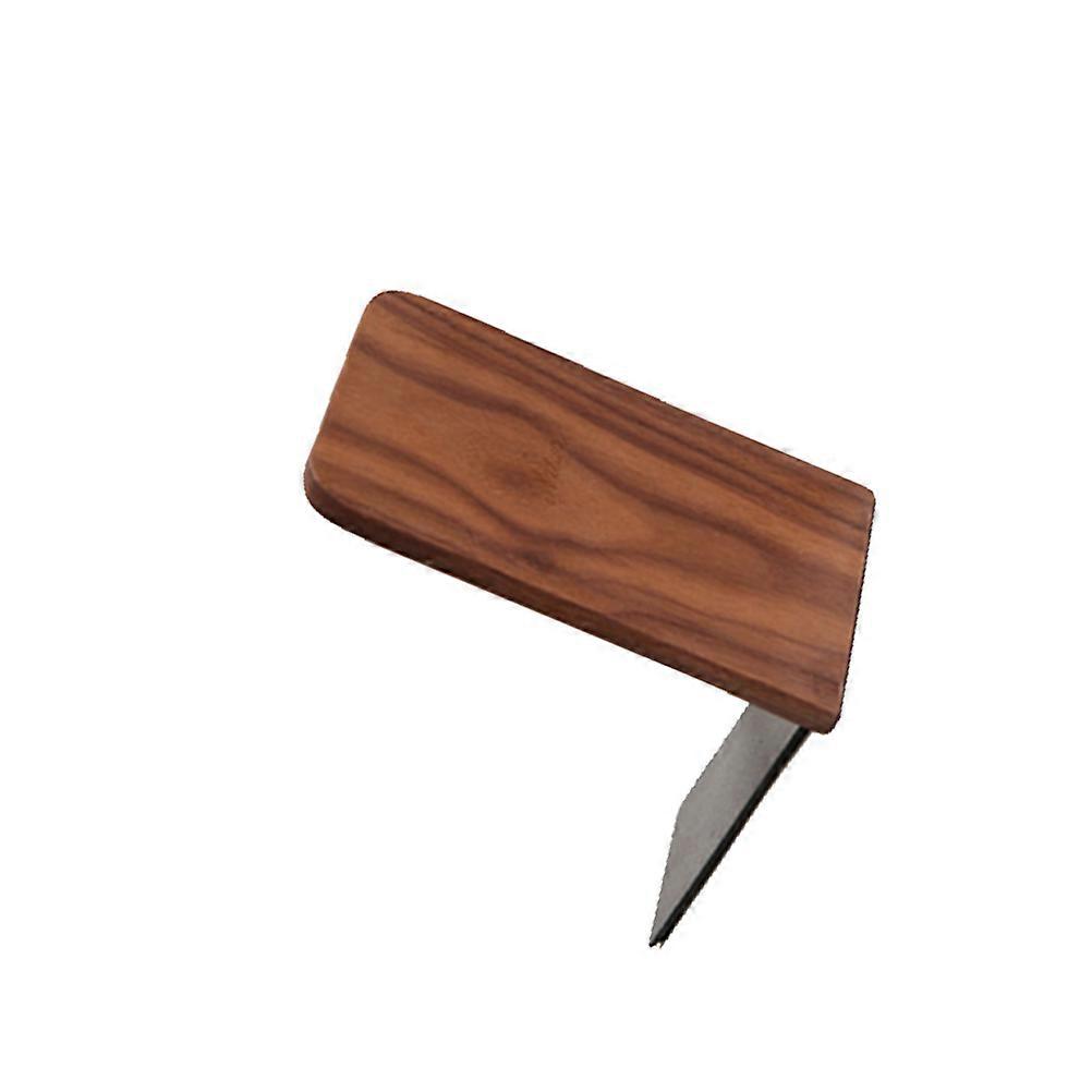 Rustic Black Walnut Square Head Bookends for Books, Magazines, and Files – Sturdy Book Support Rack for Home Office, School, and Library