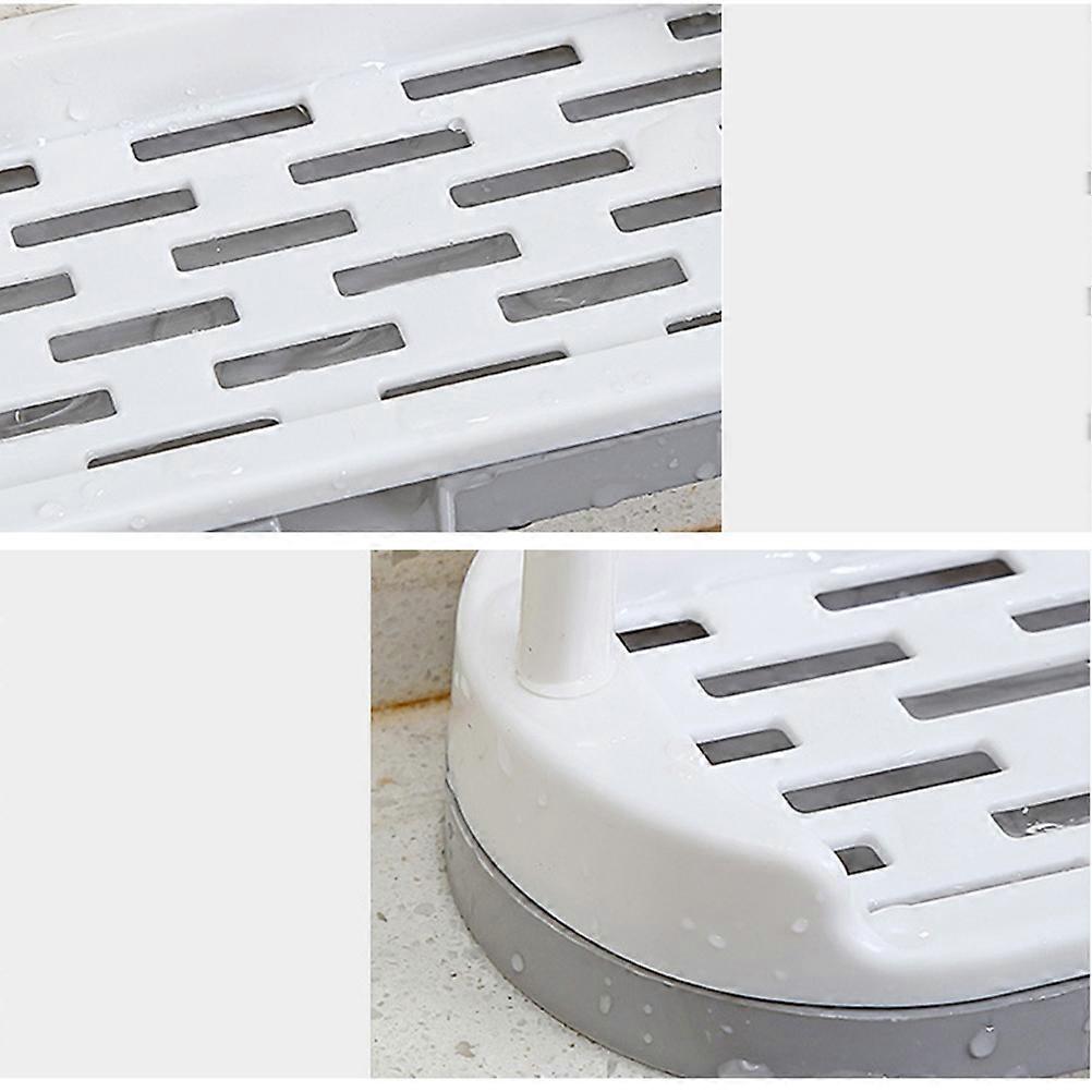 Kitchen Dry Cloth Rack Plastic Countertop Organizer Dishcloth Drying Stand Beige U Shape For Homeowners 1Set