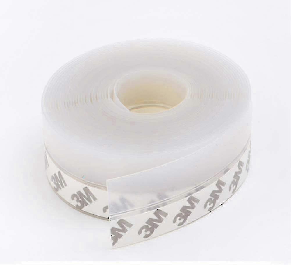 10m Transparent Silicone Door Bottom Sealing Strip, Waterproof, Windproof, and Dustproof
