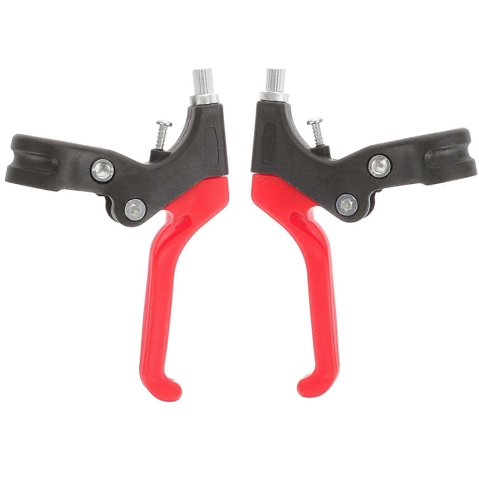 Universal Break Lever For Childens Bicycle Compact Size Four-Finger Design Metal Material Safety Control 1 Pair