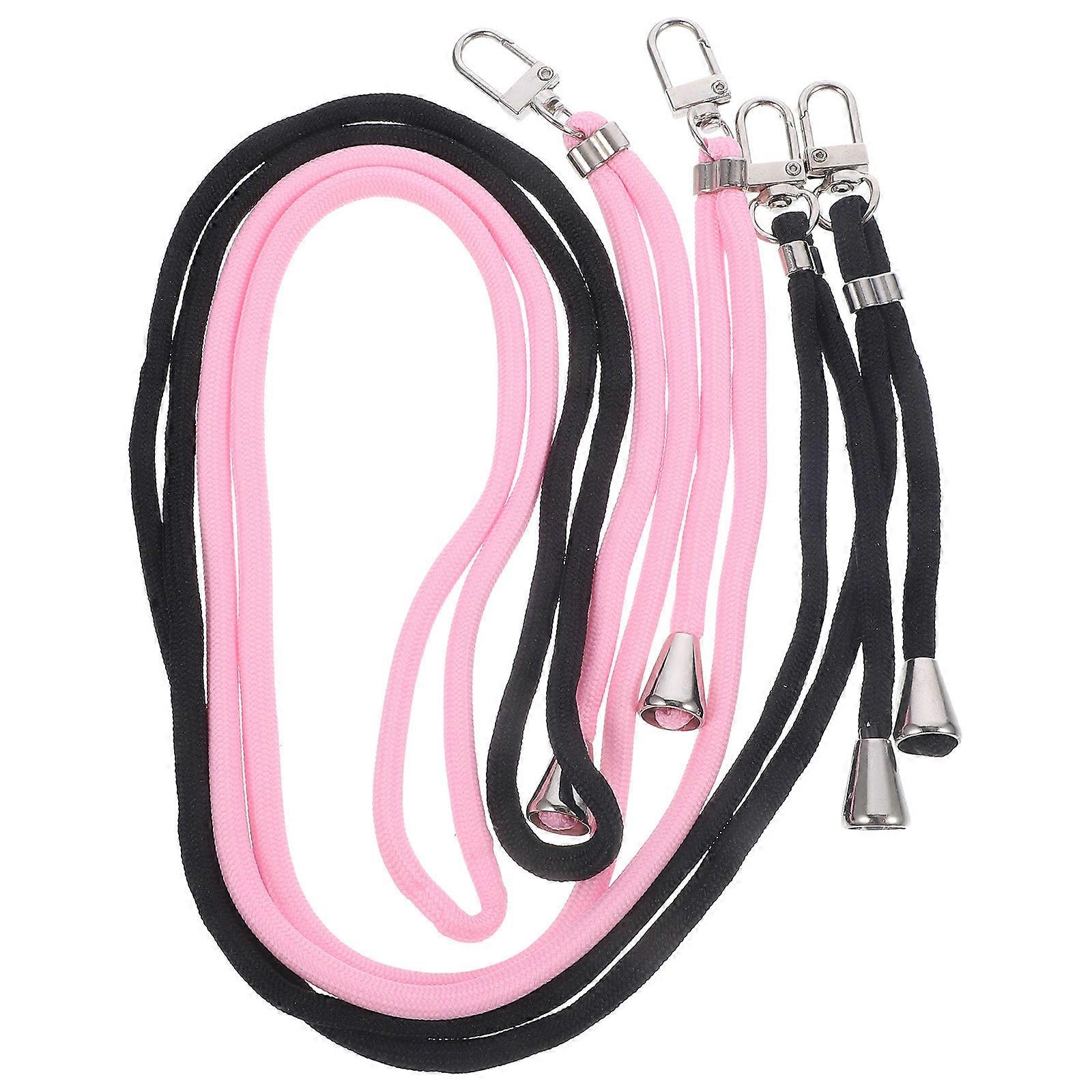 Anti-Theft Crossbody Phone Straps With Buckle For Outdoor Activities Black 2Pcs