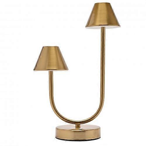 Hestia Bronze USB Touch Double Light Table Lamp