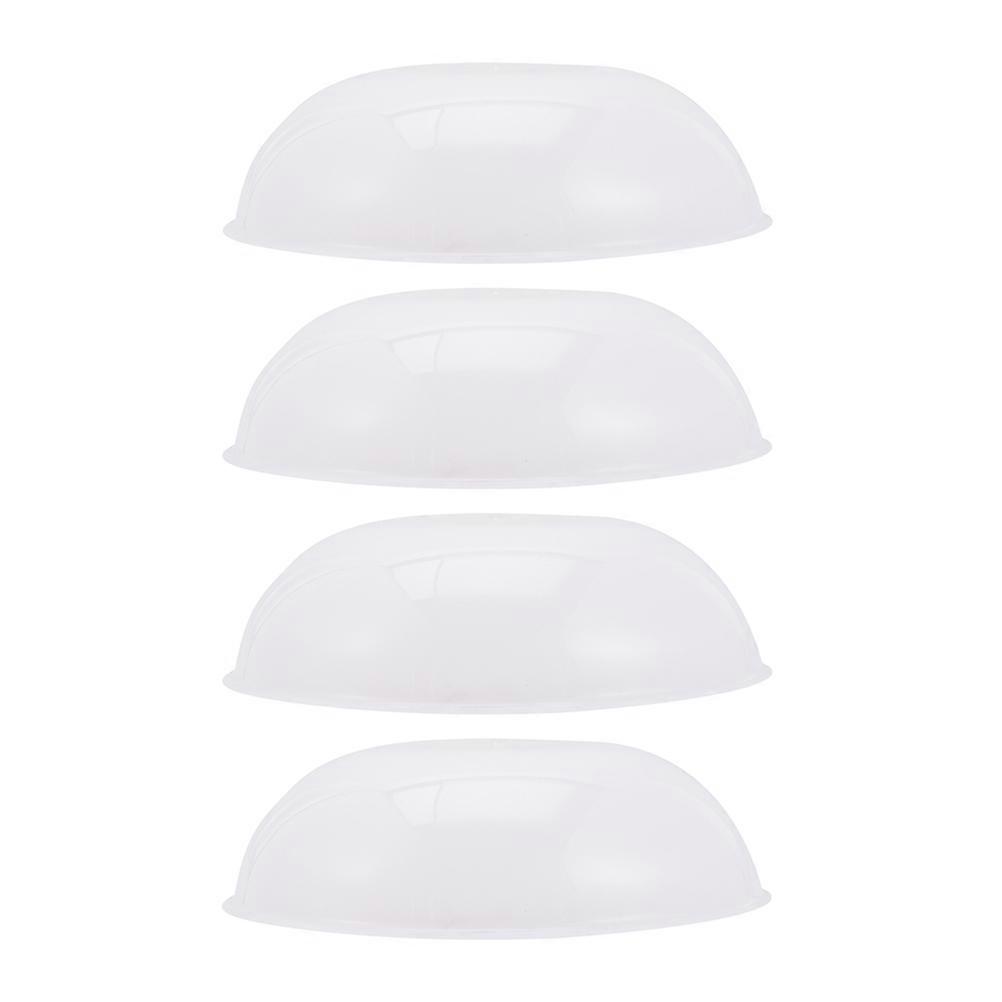 White PVC Ceiling Light Replacement Cover for Home with Excellent Light Diffusion and Durable Design 4 pcs
