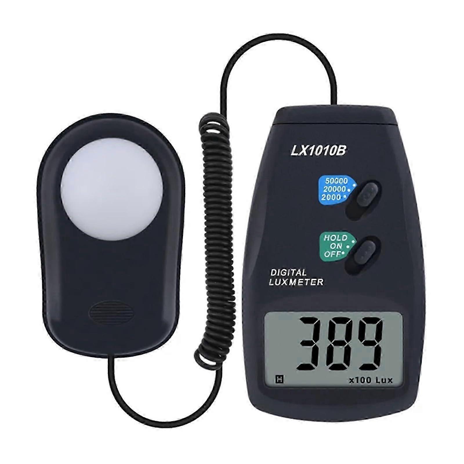Handheld Digital Light Meter Spectrometer Illuminance 0-50000 Lux Photometer for Solar Lights Testing