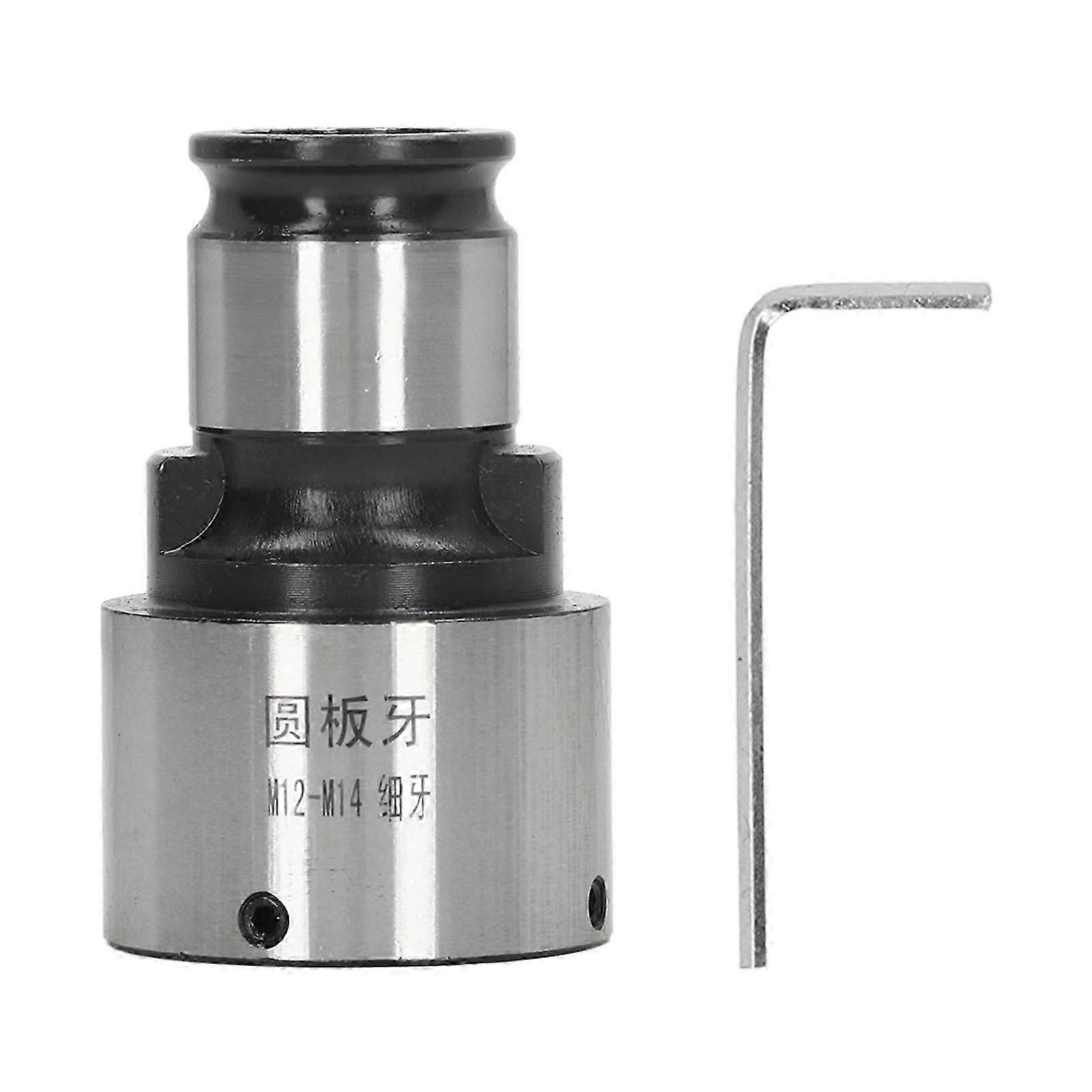 Round Die Chuck 31mm OD Interface Carbon Steel Precise Lathe Tool Round Die Tapping Collet Fine Thread