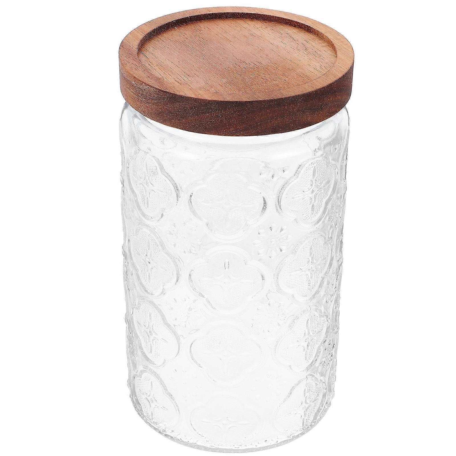 Kitchen Storage Jars Chrysanthemum Pattern Retro Japanese Style 1Pcs