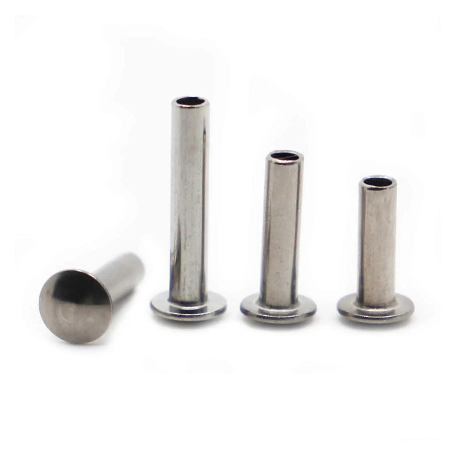 M5 A2 304 Stainless Steel Half Hollow Rivets with Oval Head, Round Head, SemiHollow Shaft GB873 (Size: M5 10pcs, Color: 30mm) M5 10pcs 30 Mm