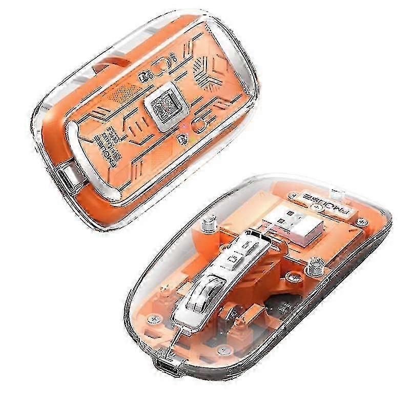 M133 Wireless Mouse Bluetooth-compatible Three-mode Transparent Mouse Rechargeable