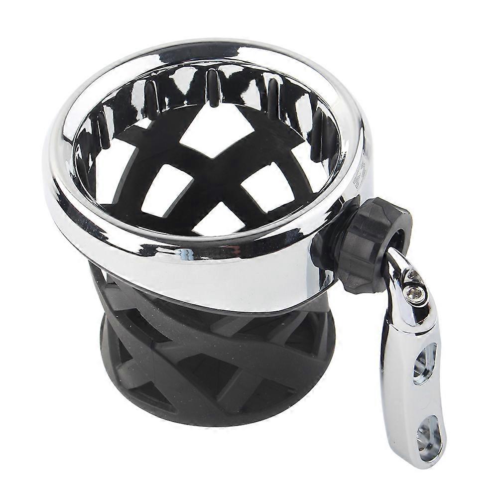 Motorcycle Drink Holder, Anodized, Easy Installation, Space Saving Cup Holder for Handlebar Mount, Elegant Design for Comfortable Riding Experience
