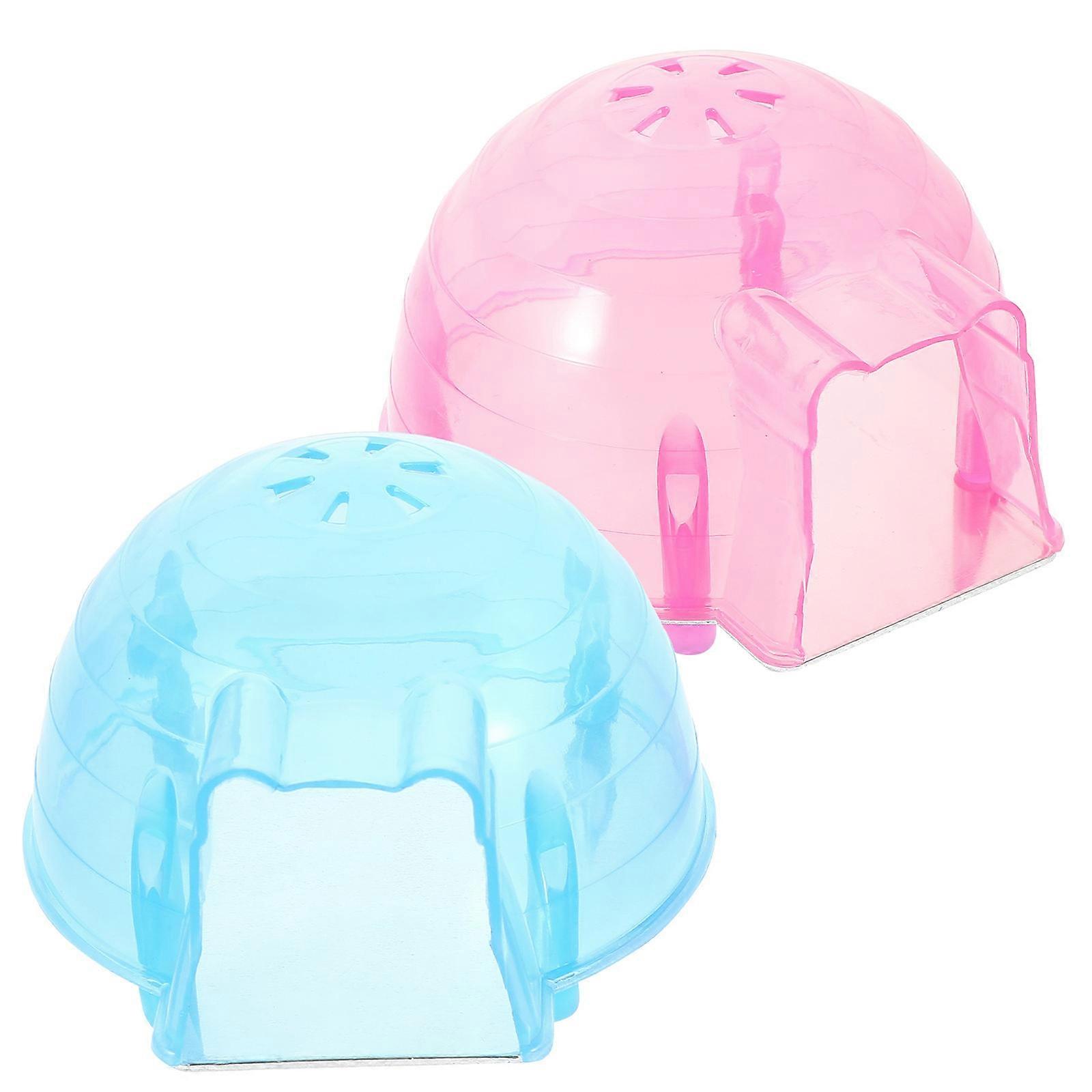 Durable Plastic Hamster House Ideal for Small Pets Comfortable Summer Cooling Mini Hut Assorted Color