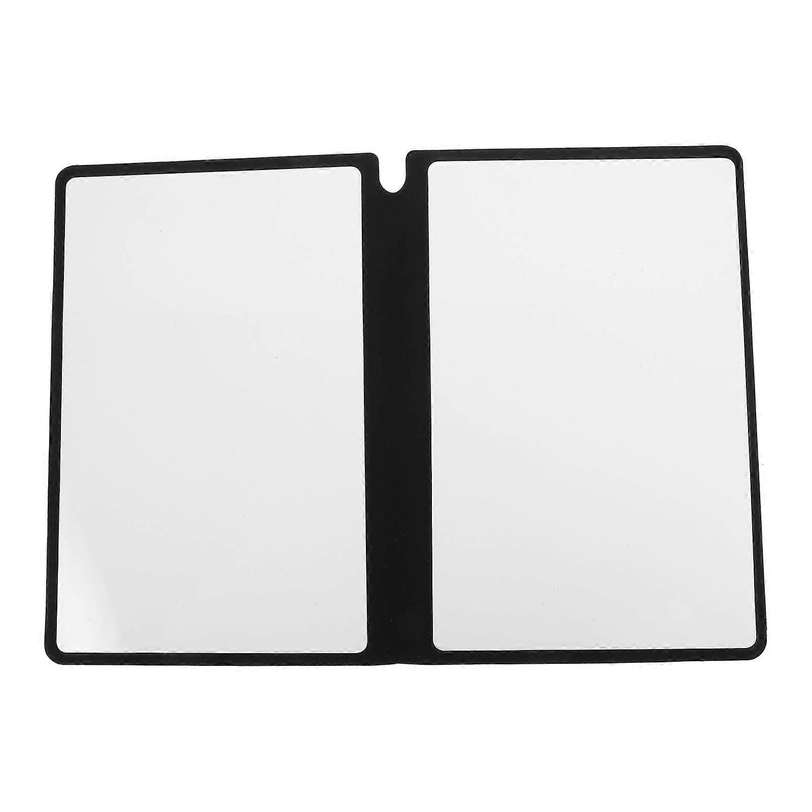 Small Whiteboard Book Whiteboard Notebook PU Material with Erasable Modifications Grey for Home