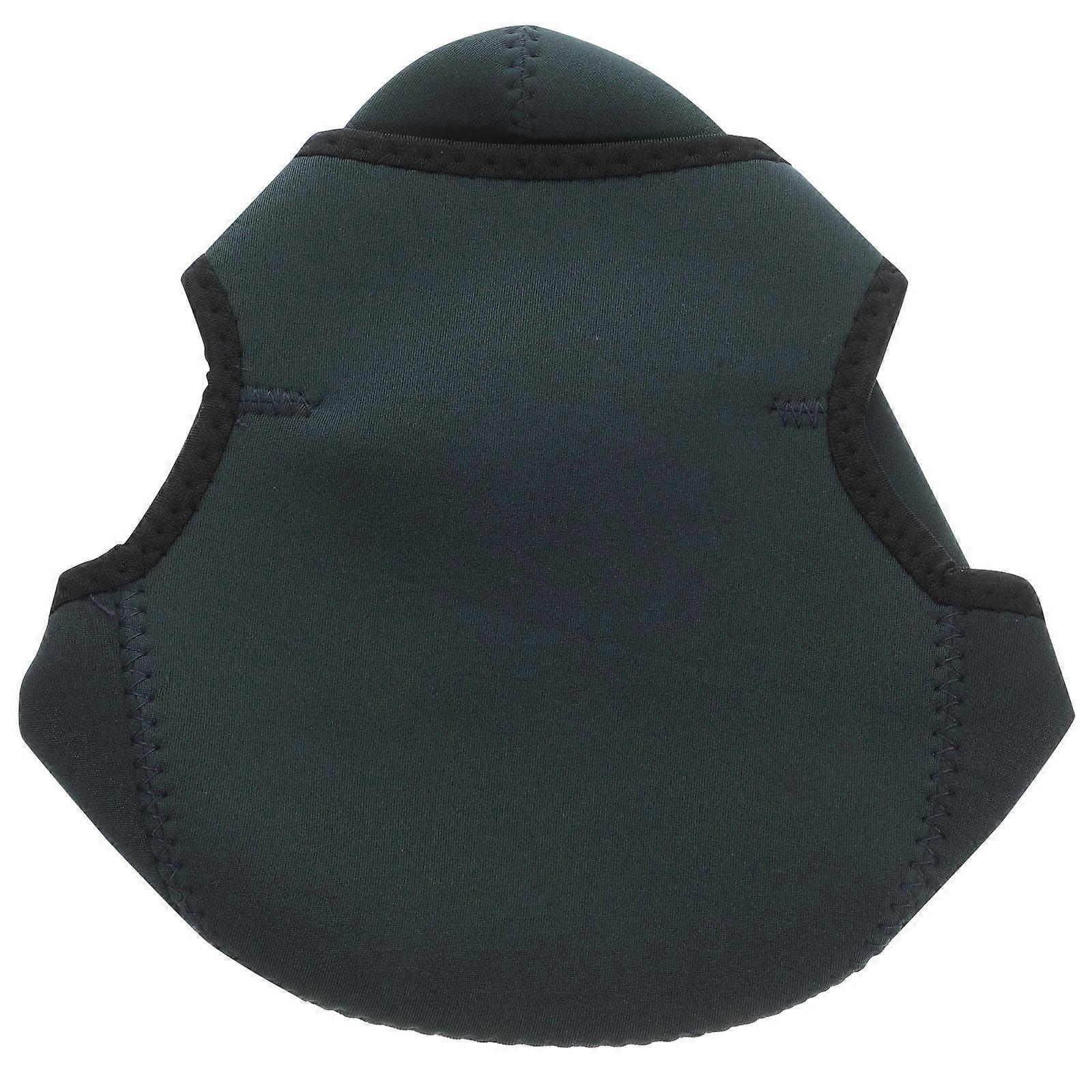 Olive Green Neoprene Cloth Camera Case with Multilayer Compartments for DSLR Lenses and Backpack Use 7.5 x 5.0 inches