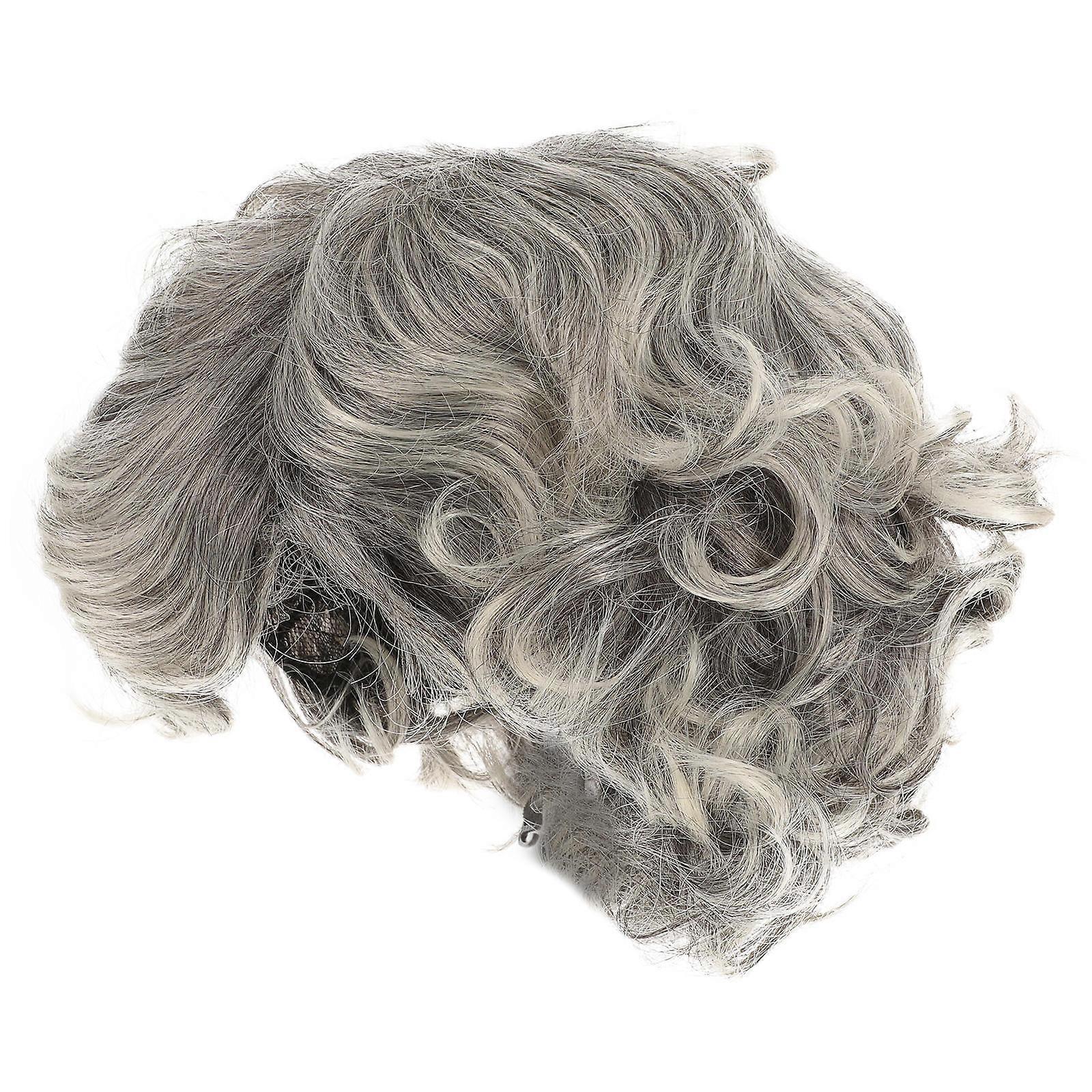 لعب الأدوار الباروكات تأثيري سيدة عجوز اللباس الفضي اللون M حجم ارتفاع درجة الحرارة الحرير المواد 1 مجموعة