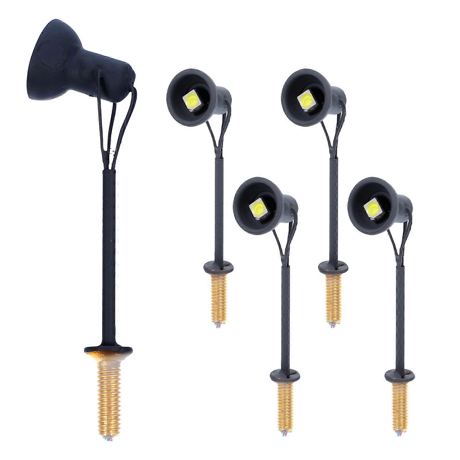 5pcs Miniature Sand Table Spotlights DIY Signal Light Model Layout Decor for House Landscape – Realistic Design for Scene Decoration & Model Making