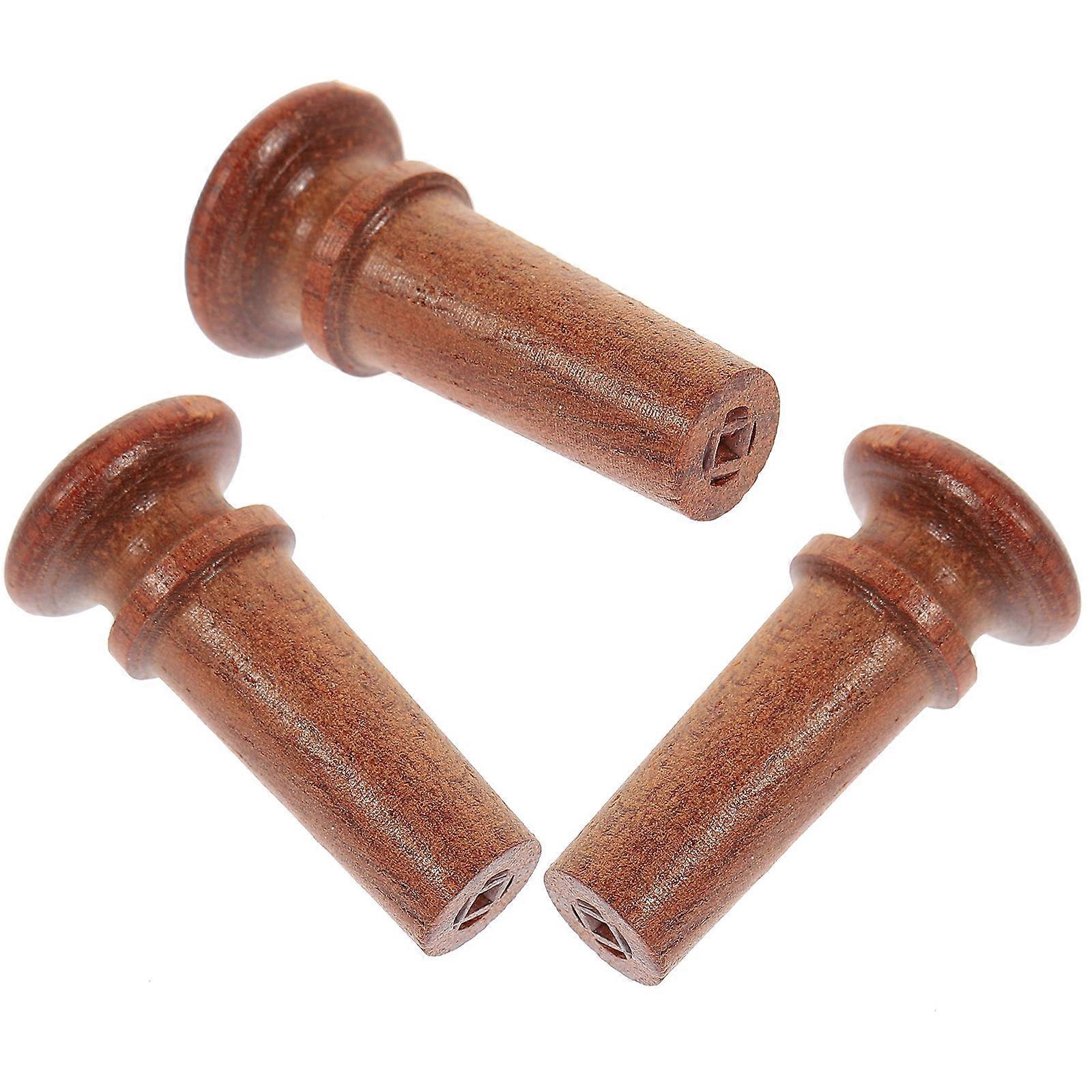 String Instrument Accessories Violin Tail Endpin Date Wood Repair Enhance Sound Quality 3Pcs