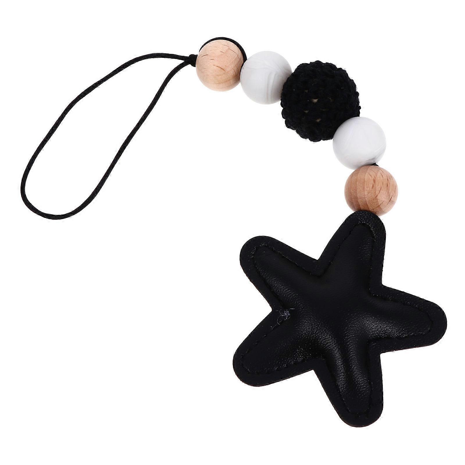 Silicone Handbag Pendant with Yarn Ball and for Decoration Black Lightweight and Compact 1Pc