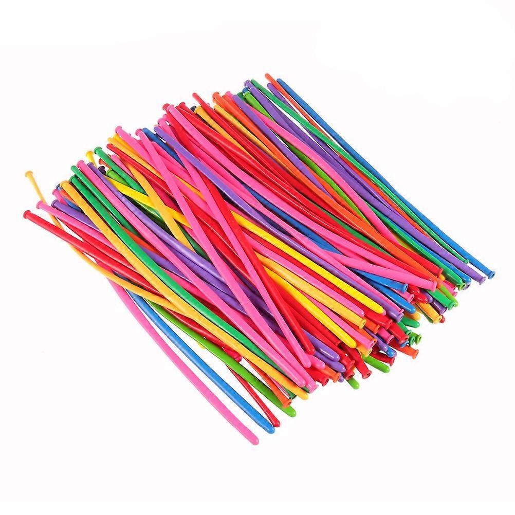 100PCS Assorted Color Latex Twisting Balloons for Animal Shapes Party Birthdays Clowns Weddings Decorations with Pump