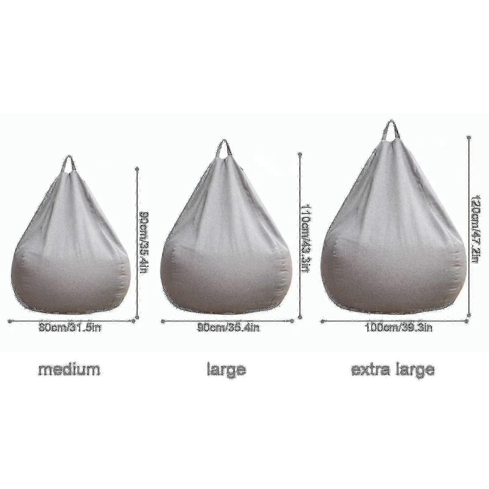 Spacious bean bag sofa for family - lightweight cover no stuffing