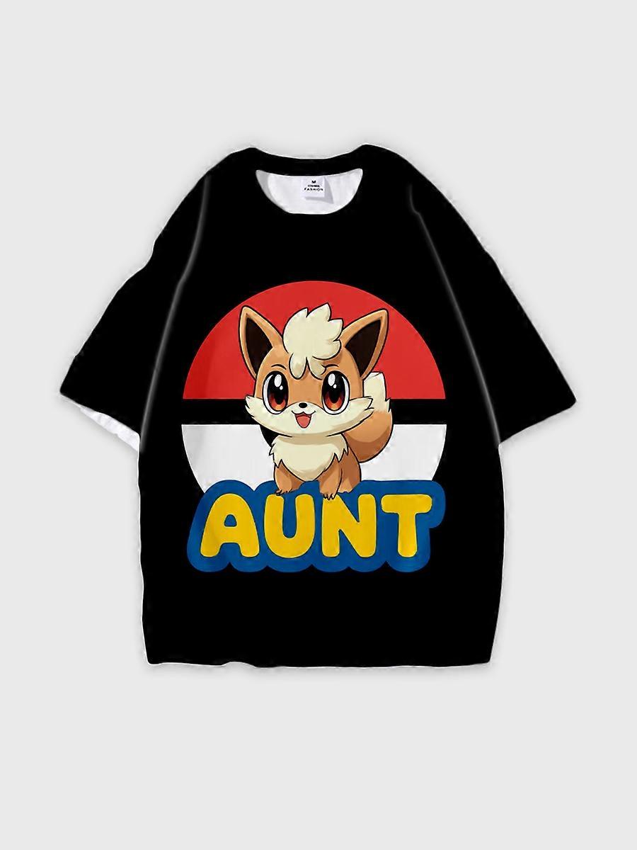 T-shirt round neck Cartoon Pattern loose short sleeve E1413