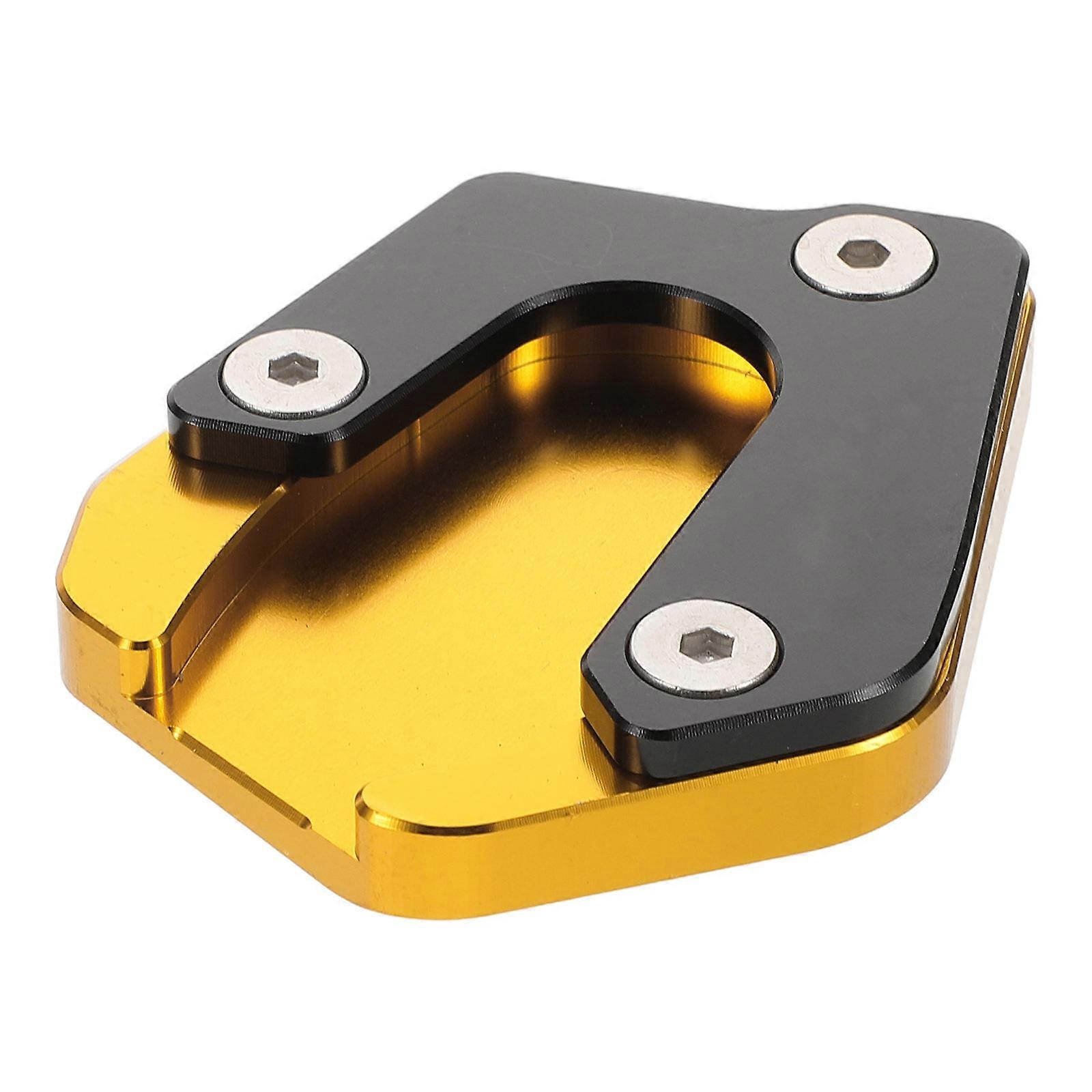 Motorcycle Kickstand Pad – Antislip Stand Extension Plate for Parking on Asphalt or Soft Ground, Wide Support Base, Easy Installation, Compact &