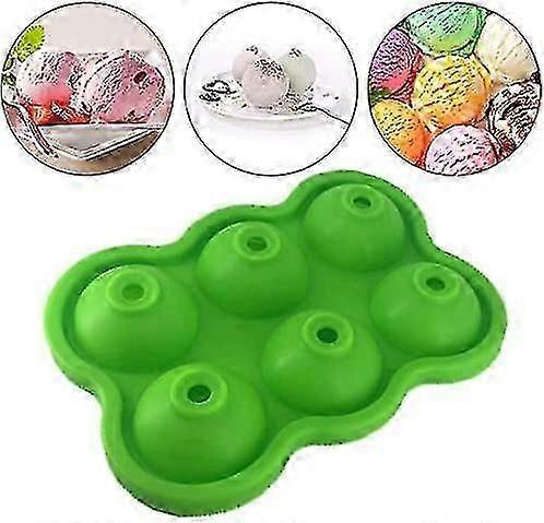 Silicone Ice Cube Tray, Large Ice Cube With Lid, Set Of 2 Easy Release Ice Cubes, Ice Cube