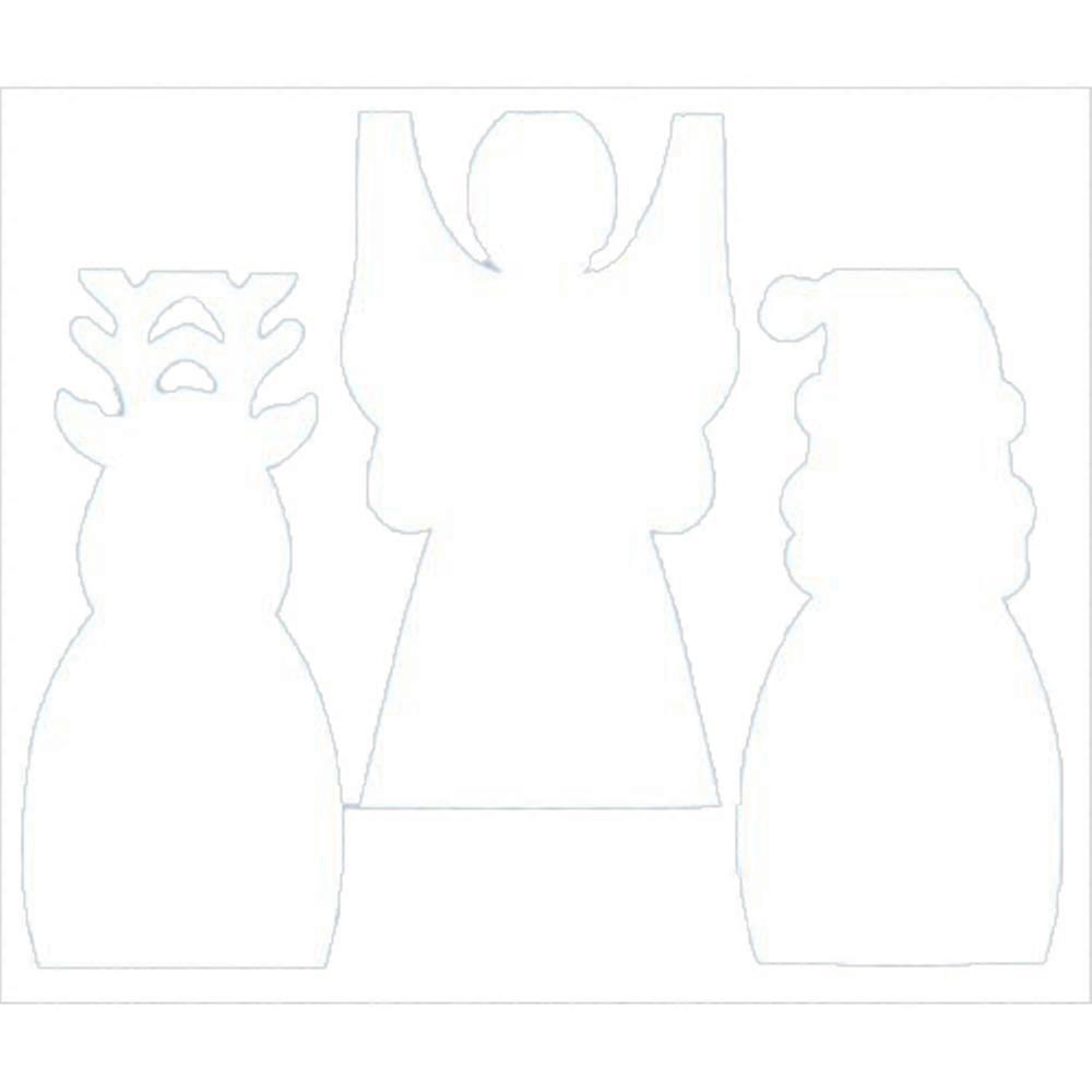 Cardboard Standing Christmas Characters 12pk