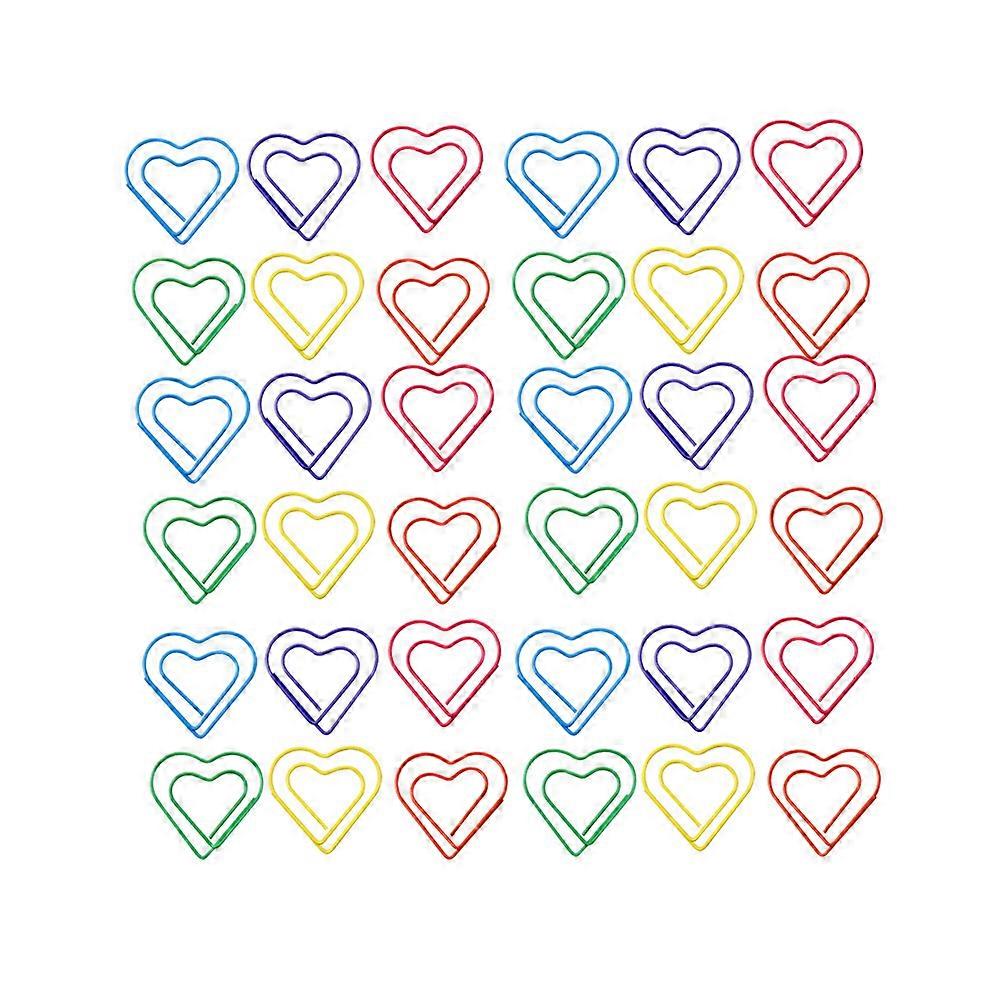 Note Clips Love Shape Paper Clips for Office Use 48 Pieces