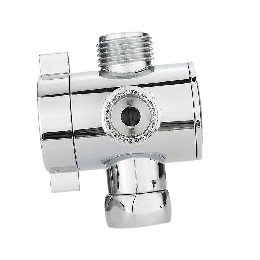 Universal Connector For Showerhead Shower Water Divider Three-Way Water Segregation 2.8×2.8×2.6in 1Pc