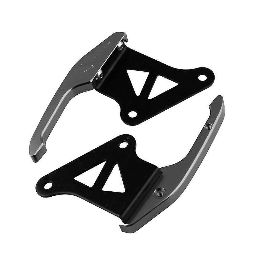 Aluminum Alloy Motorcycle Back Seat Handle for Secure Grab with Precise Holes for Easy Installation 1 Pair Dark Grey