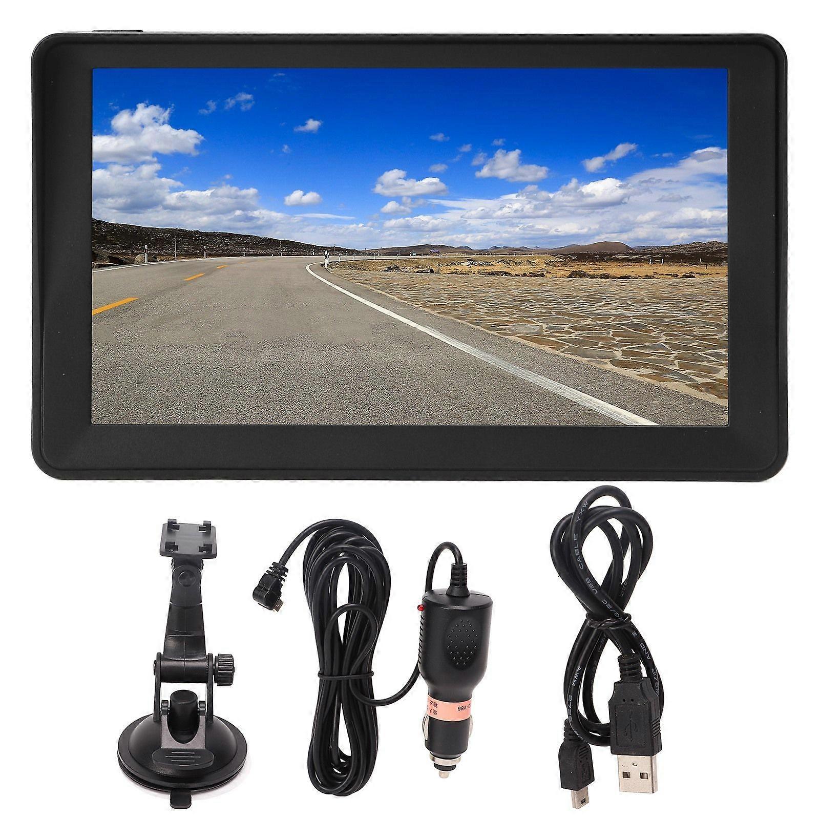 Car GPS with 7in screen and voice broadcast for accurate navigation