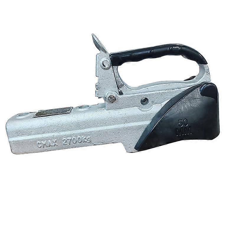 Ball Coupling 50 mm, Tow Ball Coupling up to 2700 kg, Universal Towing Jaw Trailer, Soft Dock, Towing Hitch with Lock, AntiSlinger Coupling Caravan