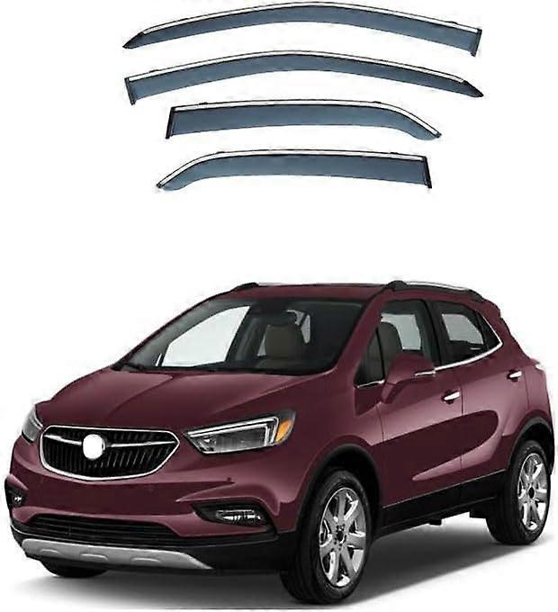 Car Side Window Rain Guard For Encore MK1 2013-2018, Vent Visors, Sun And Snow Wind And Rain Protection