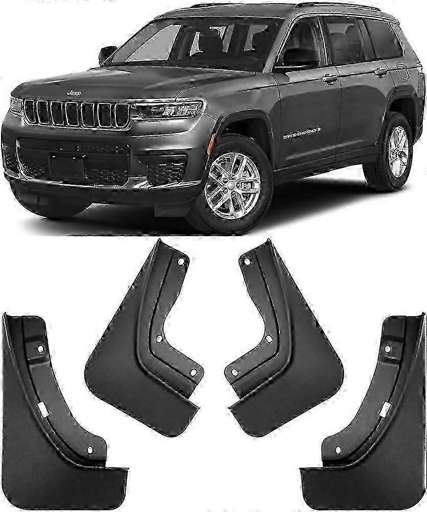 High qualityGenuine Front & Rear Splash Guards Mud Flaps For 2021-2024 Jeep Grand Cherokee L