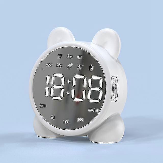 Children's Alarm Clock, Bluetooth Mirror Surface, Touch Sensor, Glass Crystal Material