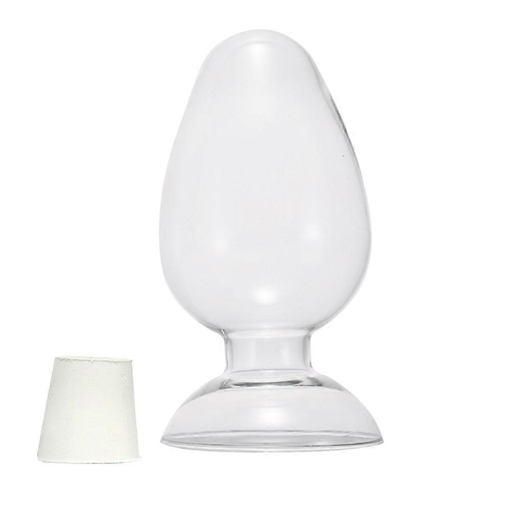 Conical Sample Bottles For Study Result Exhibition 500ml Glass Storage Holder 1Pcs