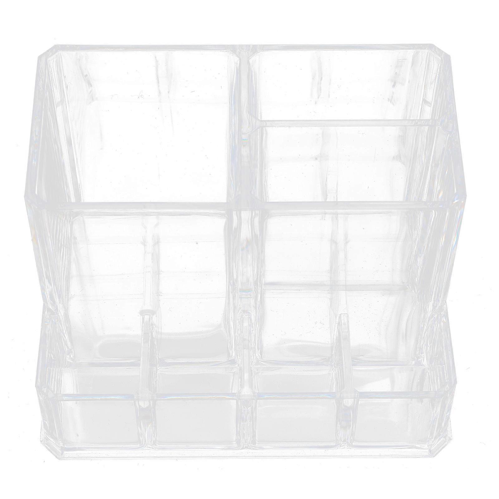 Transparent Cosmetic Storage Box for Makeup Brushes and Small Items Material